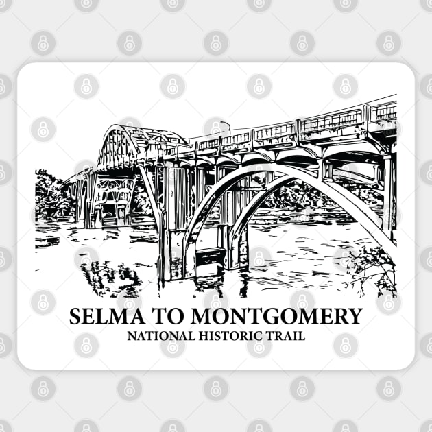 Selma to Montgomery National Historic Trail Sticker by Lakeric